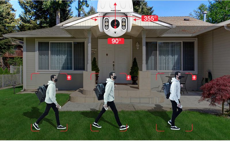 Foscam SD8EP Motorisert utendørs POE overvåkningskamera